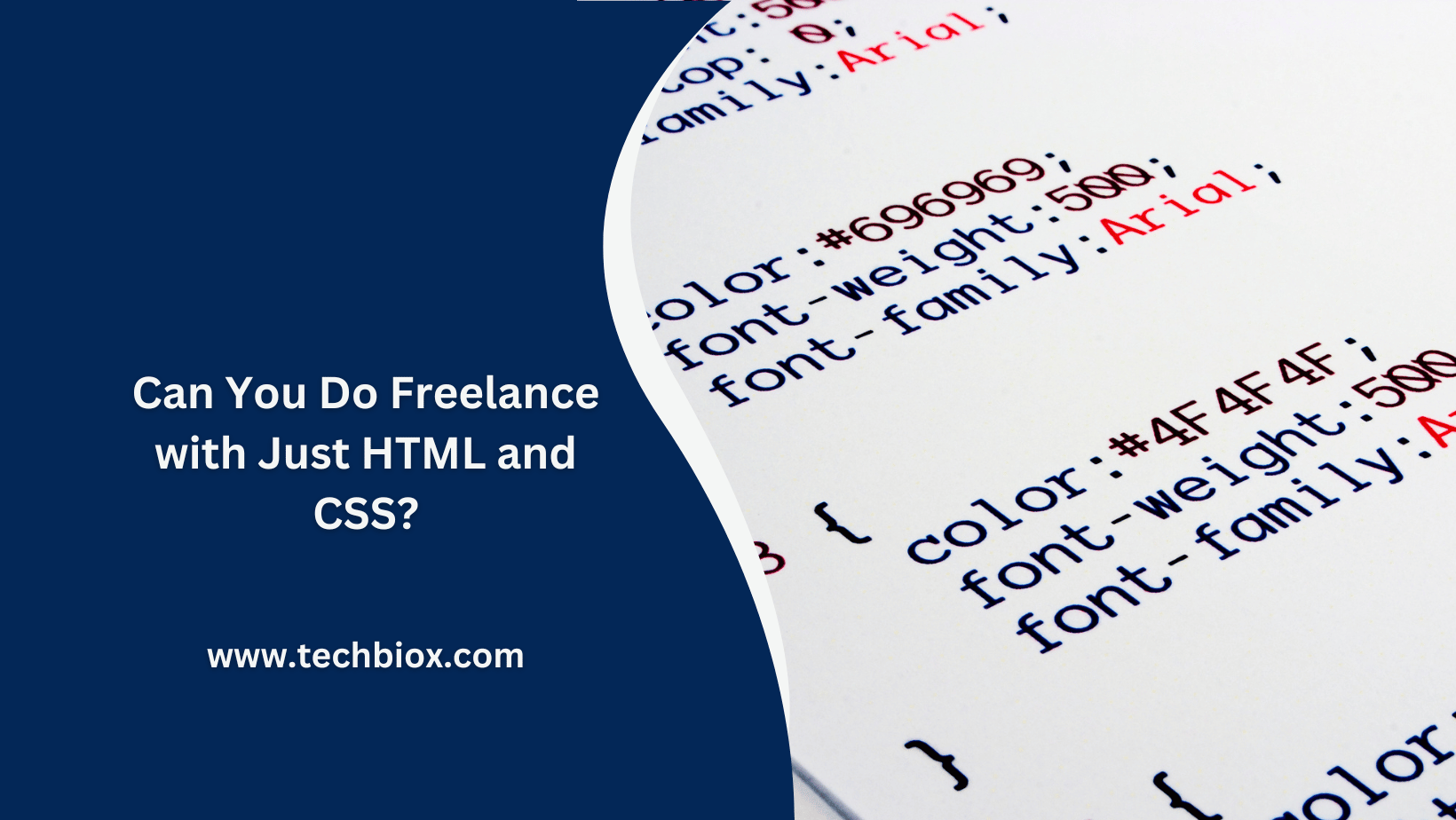 Can You Do Freelance with Just HTML and CSS