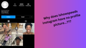 Why does ishowspeeds instagram have no profile picture