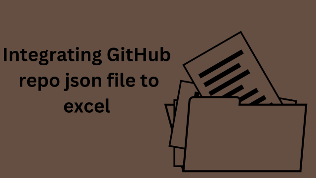 Integrating GitHub repo json file to excel