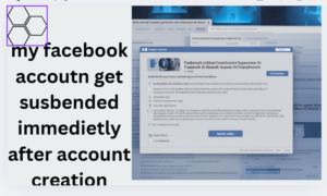 my facebook accoutn get susbended immedietly after account creation
